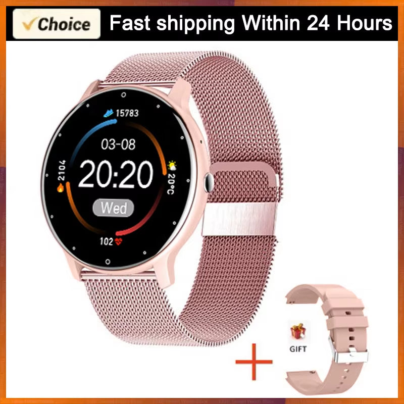 2026 Smartwatch for Men and Women - Fitness Tracker with Heart Rate Monitor, Waterproof Design, Compatible with Android and iOS