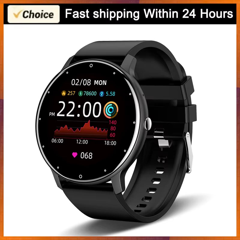 2026 Smartwatch for Men and Women - Fitness Tracker with Heart Rate Monitor, Waterproof Design, Compatible with Android and iOS
