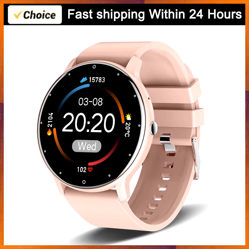 2026 Smartwatch for Men and Women - Fitness Tracker with Heart Rate Monitor, Waterproof Design, Compatible with Android and iOS