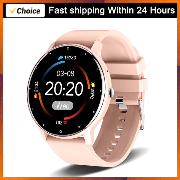 2026 Smartwatch for Men and Women - Fitness Tracker with Heart Rate Monitor, Waterproof Design, Compatible with Android and iOS