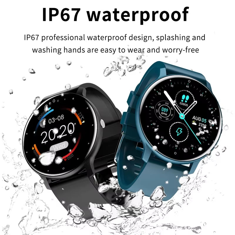 2026 Smartwatch for Men and Women - Fitness Tracker with Heart Rate Monitor, Waterproof Design, Compatible with Android and iOS