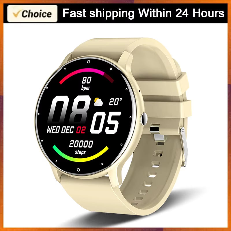 2026 Smartwatch for Men and Women - Fitness Tracker with Heart Rate Monitor, Waterproof Design, Compatible with Android and iOS