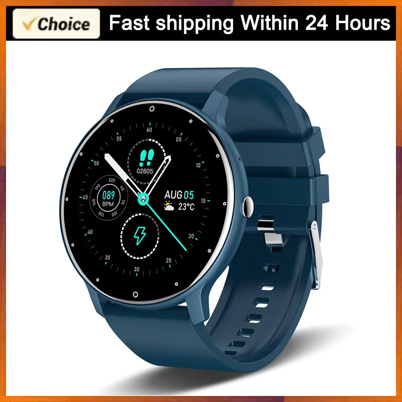 2026 Smartwatch for Men and Women - Fitness Tracker with Heart Rate Monitor, Waterproof Design, Compatible with Android and iOS