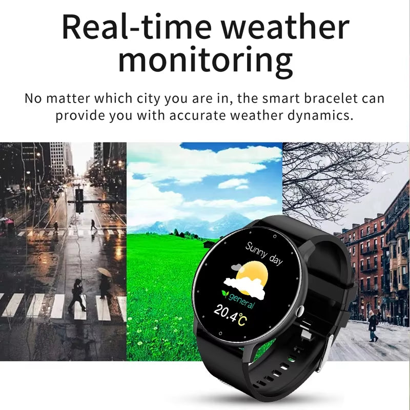 2026 Smartwatch for Men and Women - Fitness Tracker with Heart Rate Monitor, Waterproof Design, Compatible with Android and iOS